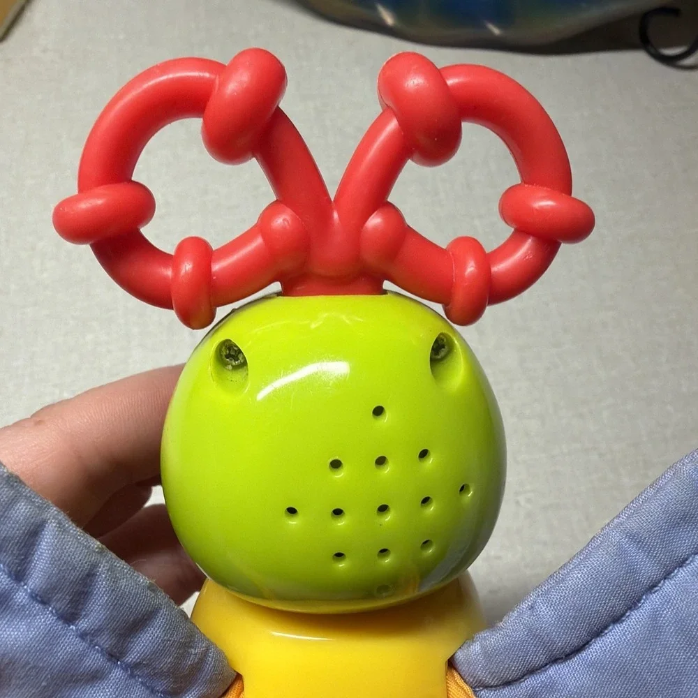 Bright Starts Twisty Bug dragonfly butterfly take along  baby toy rattle lights